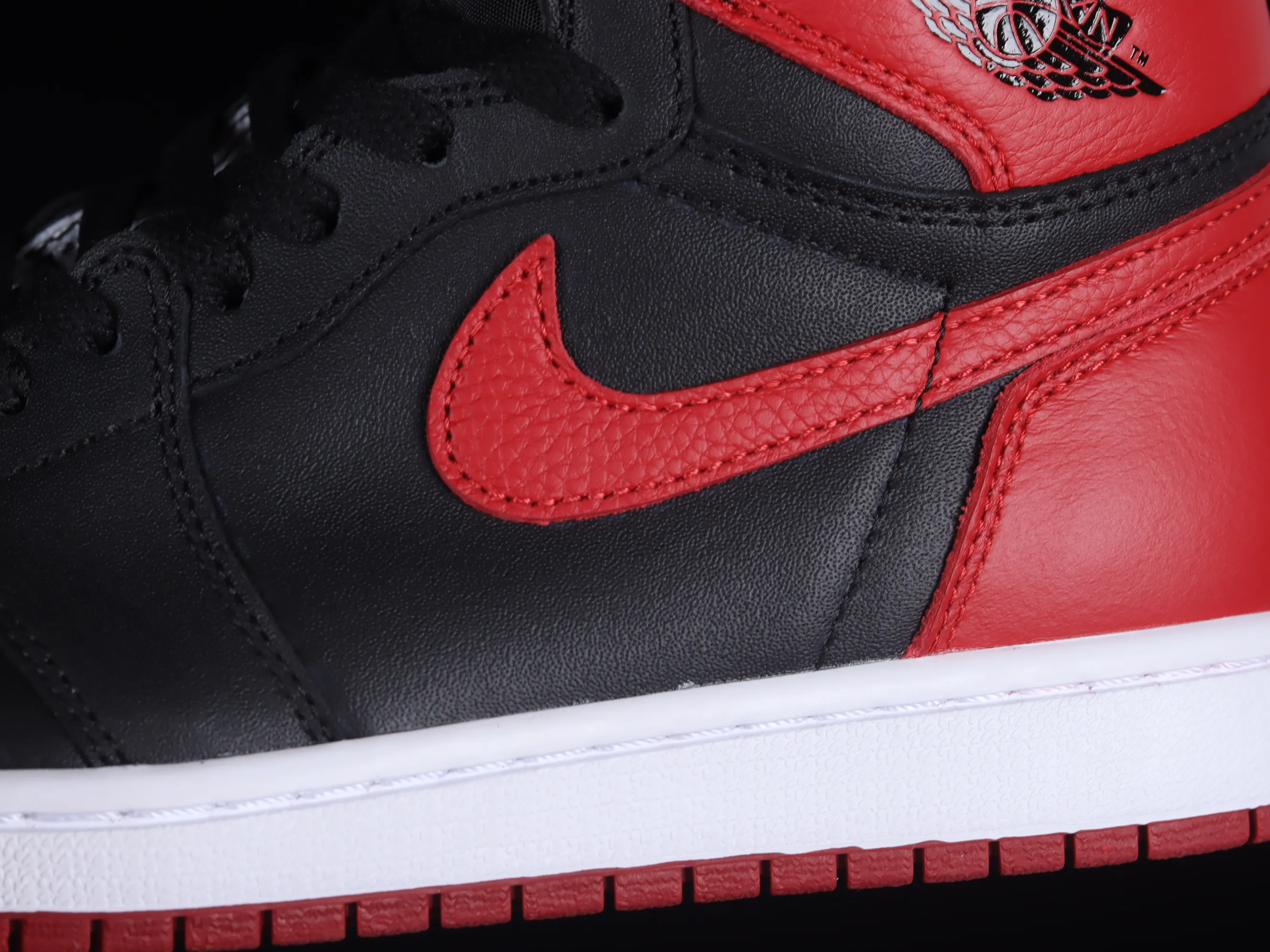 All categories Air Jordan Jordan series basketball shoes Air Jordan 1 High Air Jordan 1 Retro High OG Banned AJ1 banned Joe 1 black and red high-top basketball shoes 555088-001